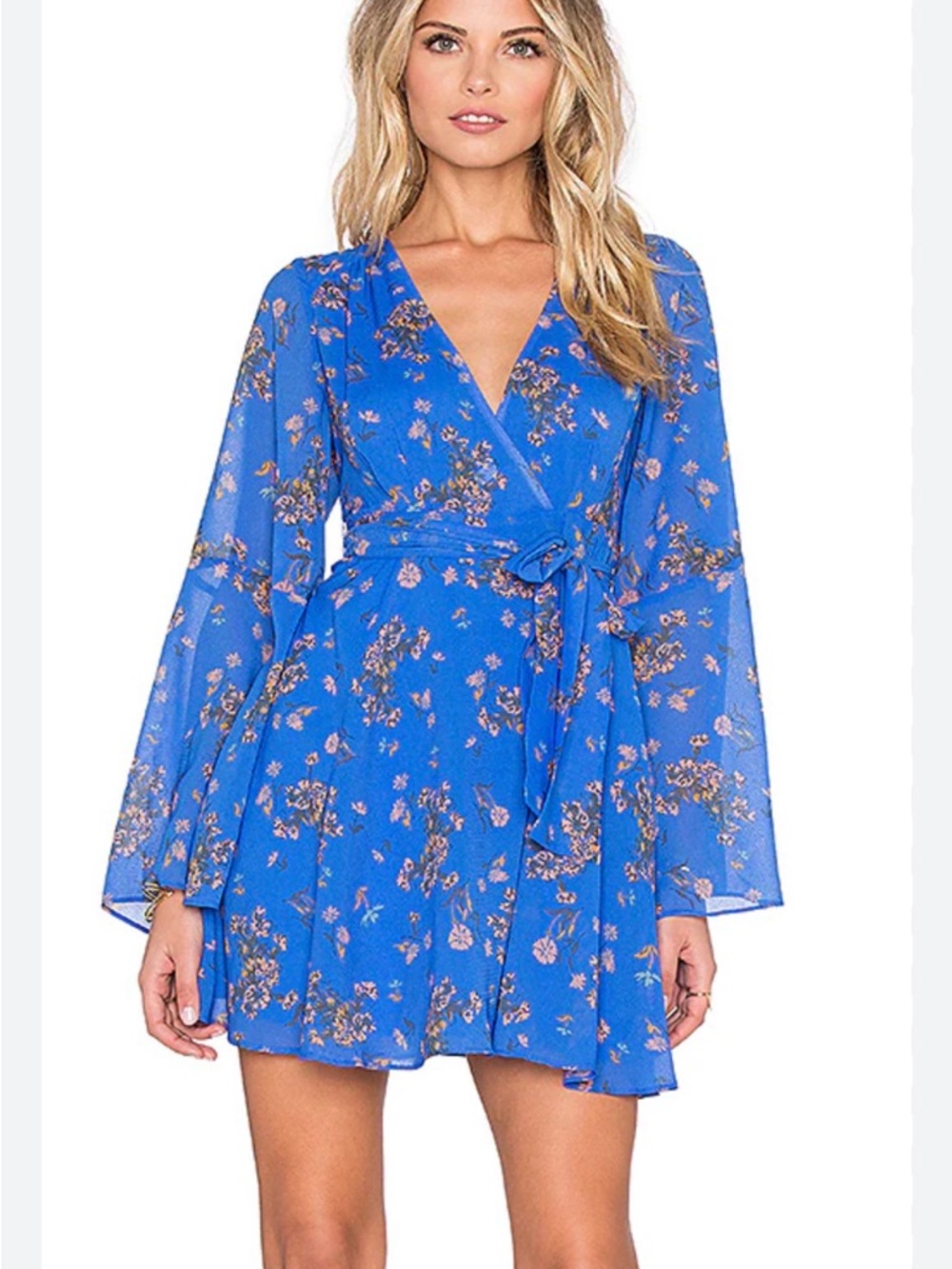 Free People Electric Blue Shift Dress